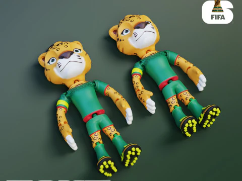 2026 World Cup Mascot Pack - Flexi - Clutch - Zayu - Maple 3D Print Model