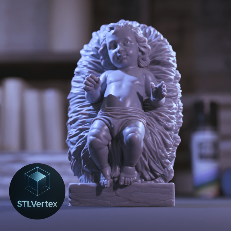 Baby Jesus 3Dプリントモデル .c4d .max .obj .3ds .fbx .stl .blend 