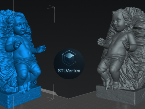 Baby Jesus 3Dプリントモデル