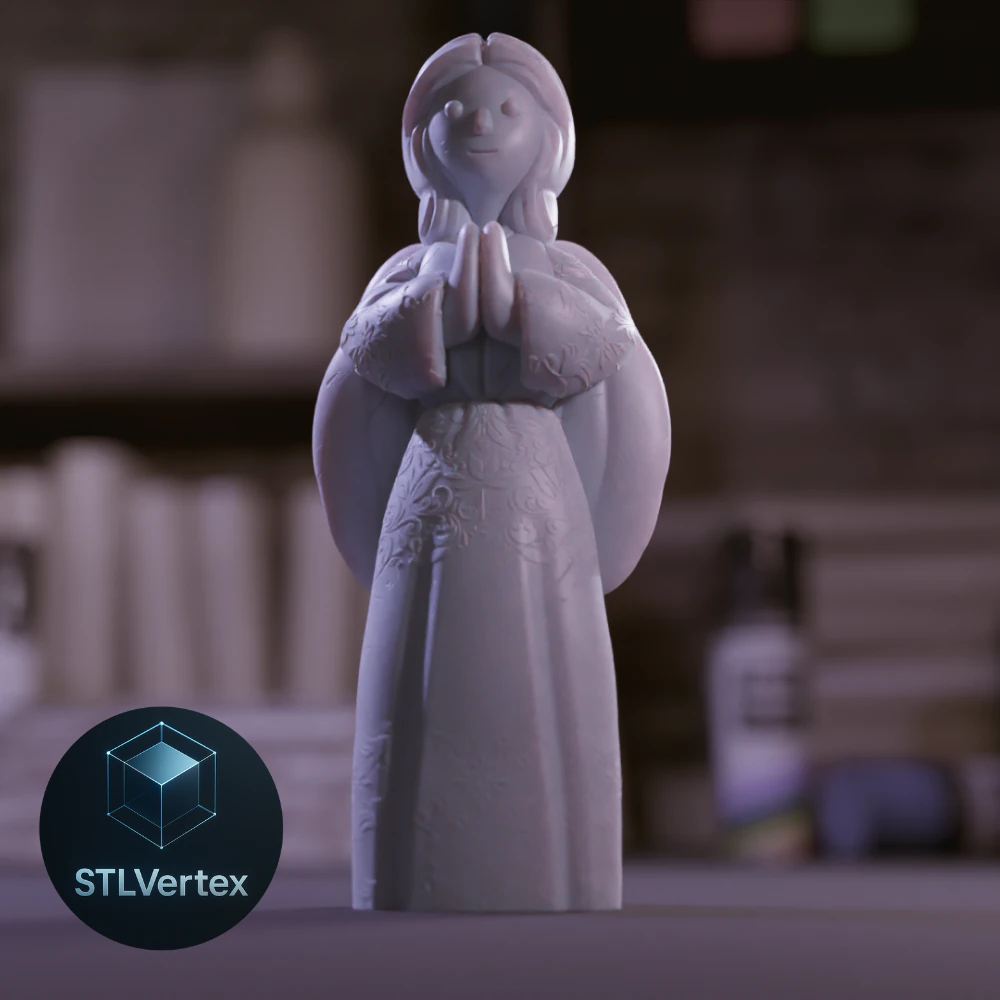 Angel 3D Print Model .c4d .max .obj .3ds .fbx .stl .blend 