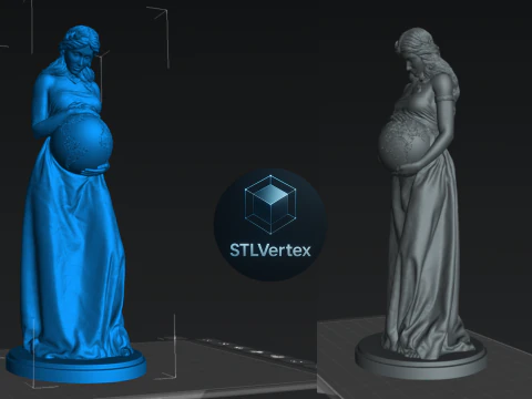 Madre Tierra Modelo de impresión 3D