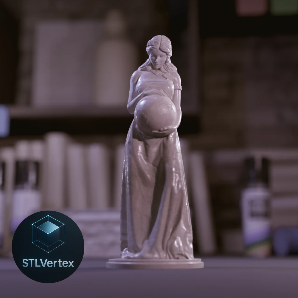 Madre Tierra Modelo de impresión 3D .c4d .max .obj .3ds .fbx .stl .blend 