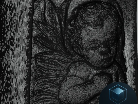 Baby Jesus in Candle 3D Print Model