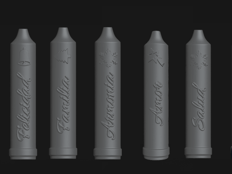 Candles for the day of the little Candles 3D Принт Модель