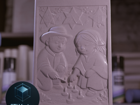 Christmas Candle 3Dモデル