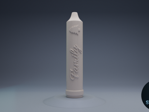 Candles for the day of the little Candles English 3D Модель