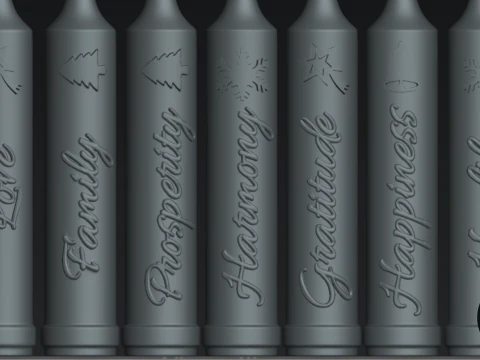 Candles for the day of the little Candles English 3D printing 3D Model