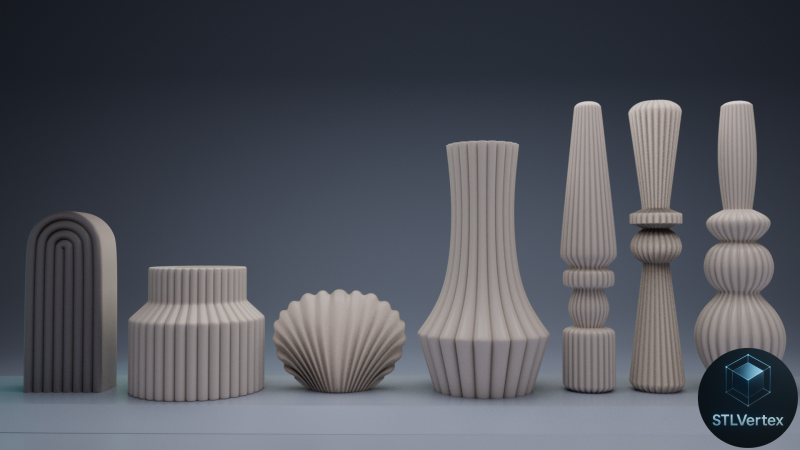 Traditional Candles 3D Model .c4d .max .obj .3ds .fbx .stl .blend 