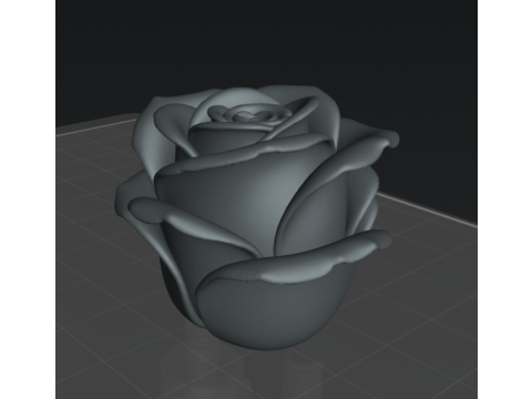 Rosa Vela Decorativa - Candle STL OBJ 3D 프린트 모델