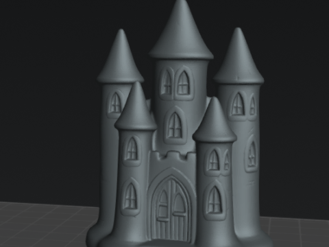 캐슬 캔들 몰드 3D 프린트 모델