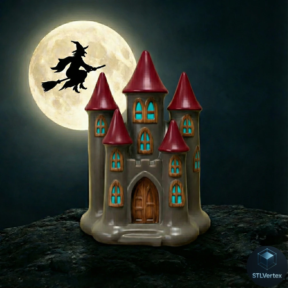 Castle candle mold 3D printing 3D Print Model .c4d .max .obj .3ds .fbx .stl .blend 