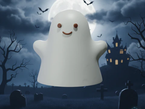 Druk 3D Chibi Ghost STL Model do druku 3D