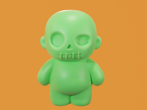Zombi Chibi - Chibi Zombie STL Modèle 3D