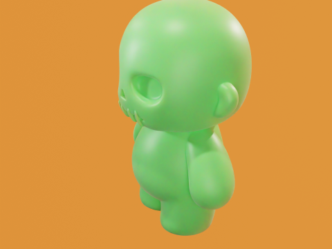 Zombi Chibi - Chibi Zombie STL 3D 模型