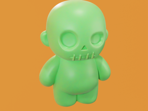 Zombi Chibi - Chibi Zombie STL 3D 模型