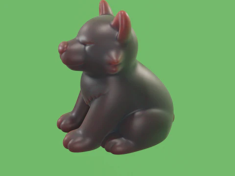Chibi Werewolf 3D printing STL 3D Model