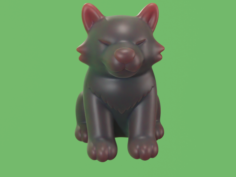 Hombre Lobo Chibi - Chibi Werewolf STL Modello 3D