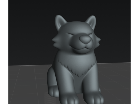 Hombre Lobo Chibi - Chibi Werewolf STL Modello 3D