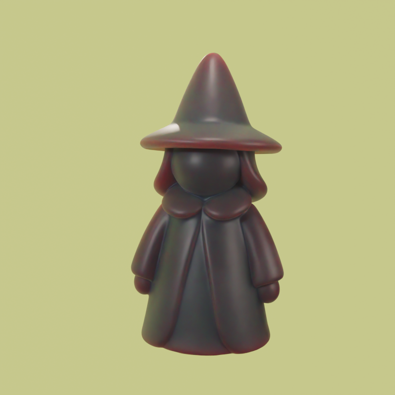 Bruja Chibi - Chibi Witch STL 3D 模型 .c4d .max .obj .3ds .fbx .stl .blend 