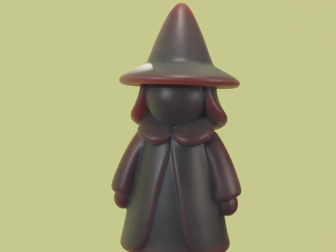 Chibi Witch 3D printing STL 3D Model