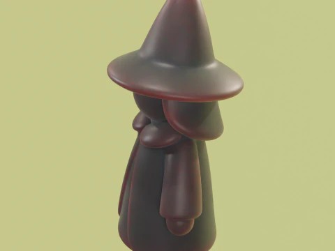 Chibi Witch 3D printing STL 3D Model