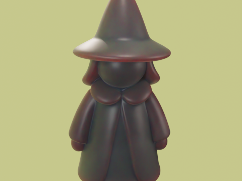 Bruja Chibi - Chibi Witch STL 3D 模型