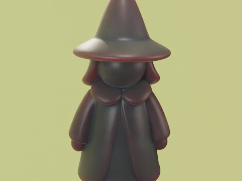 Chibi Witch 3D printing STL 3D Model