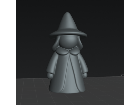 Bruja Chibi - Chibi Witch STL 3D 模型
