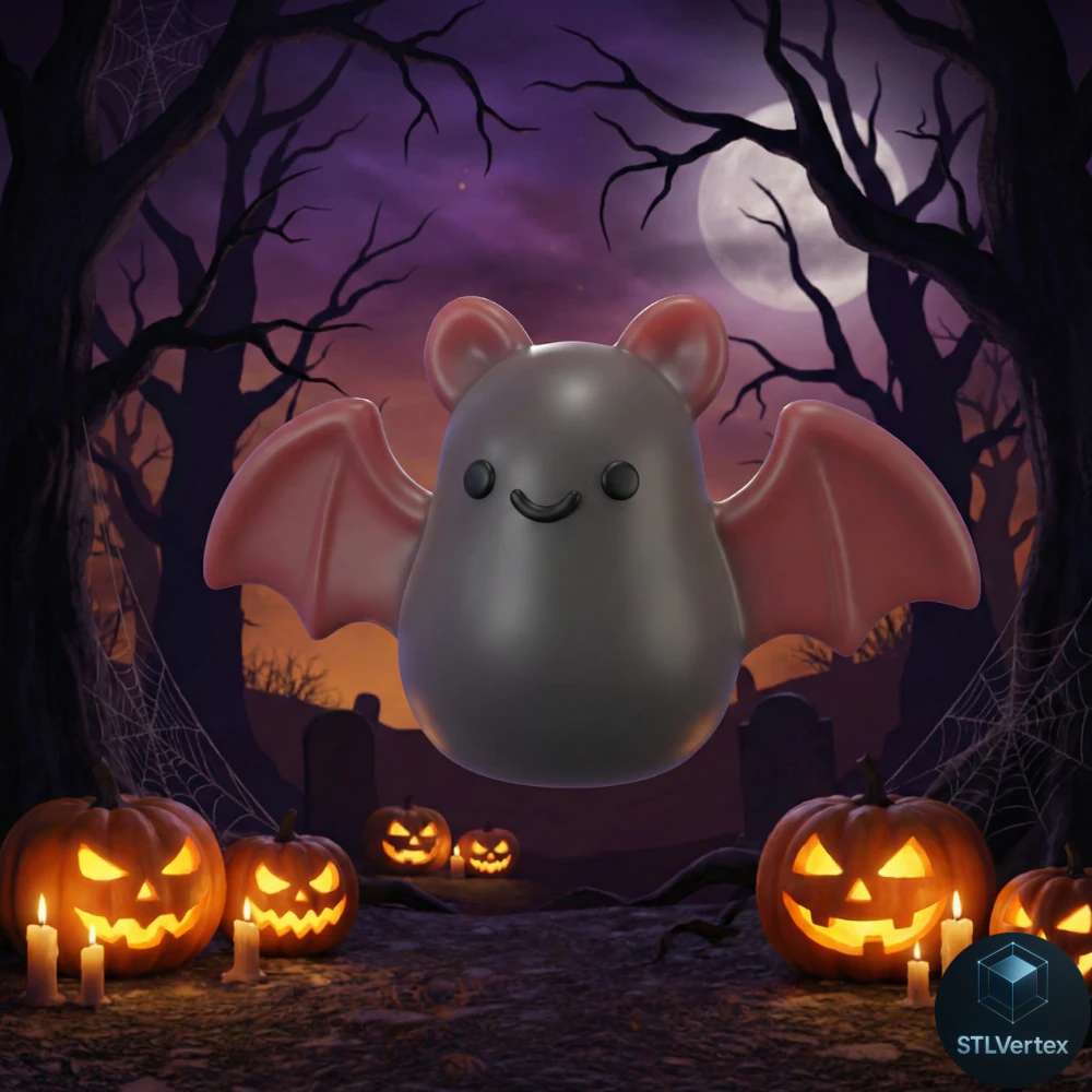 Chibi Bat 3D printing STL 3D Model .c4d .max .obj .3ds .fbx .stl .blend 