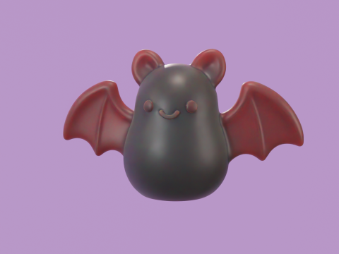 Murcilago Chibi - Chibi Bat Modèle 3D