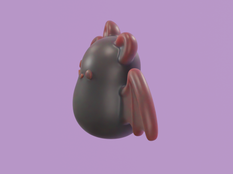 Murcilago Chibi - Chibi Bat 3Dモデル