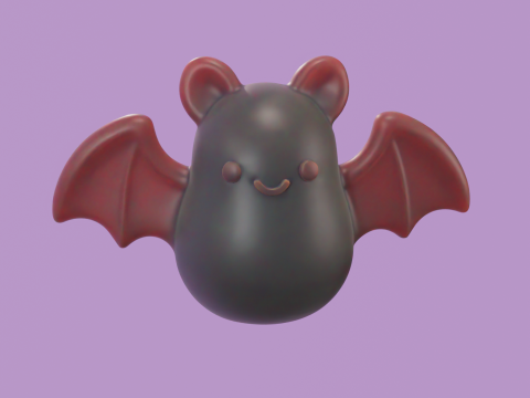 Murcilago Chibi - Chibi Bat 3Dモデル