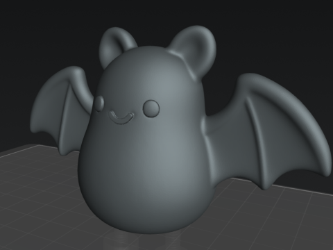 Murcilago Chibi - Chibi Bat 3Dモデル