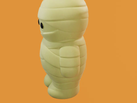 Momia Chibi - Chibi Mummy STL 3D 모델