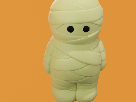 Momia Chibi - Chibi Mummy STL 3D 모델