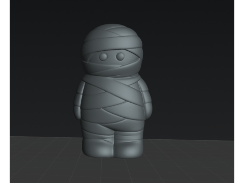Momia Chibi - Chibi Mummy STL 3D 모델