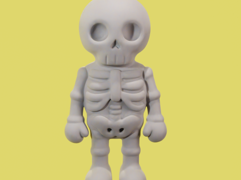 Esqueleto Chibi - Chibi Skeleton STL 3Dモデル