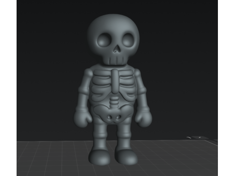 Esqueleto Chibi - Chibi Skeleton STL Modelo 3D