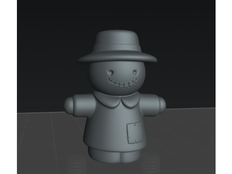 Espantapjaros Chibi - Chibi Scarecrow STL Modelo 3D