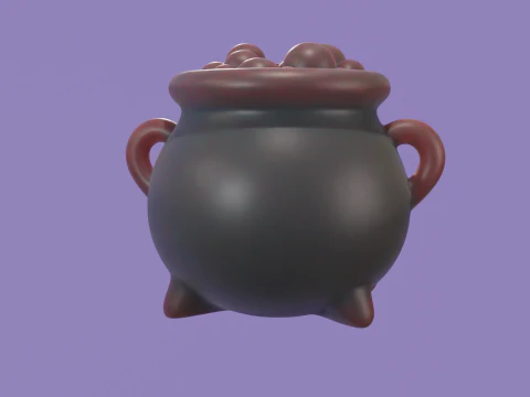 Caldero Chibi - Chibi Cauldron STL 3D Model
