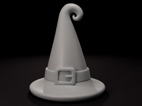 Hat wirch stl free 3D Print Model