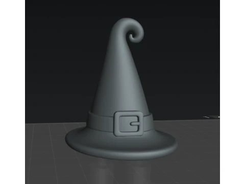 Hat wirch stl free 3D Print Model