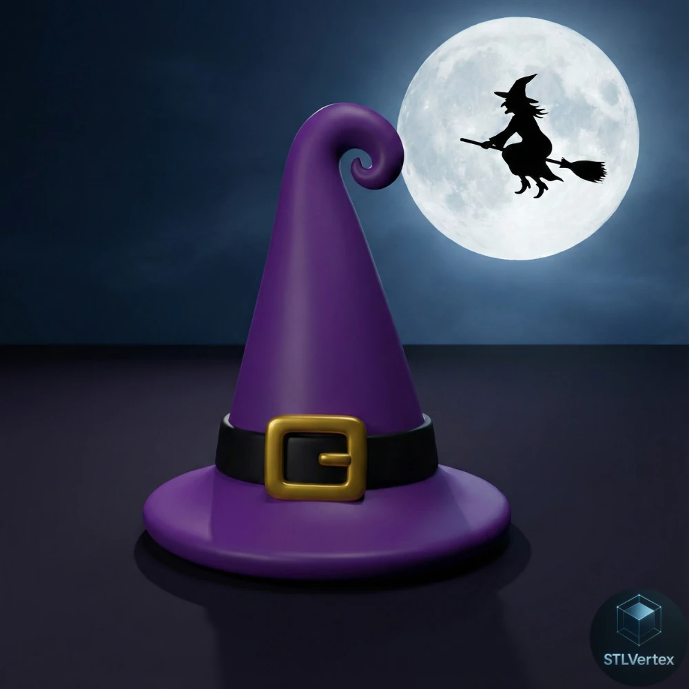 Hat wirch stl free 3D Print Model .c4d .max .obj .3ds .fbx .stl .blend 