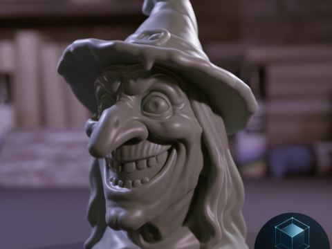 Witch 3D Printable Model 3D Model