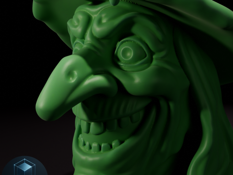 Witch 3D Printable Model 3D Model