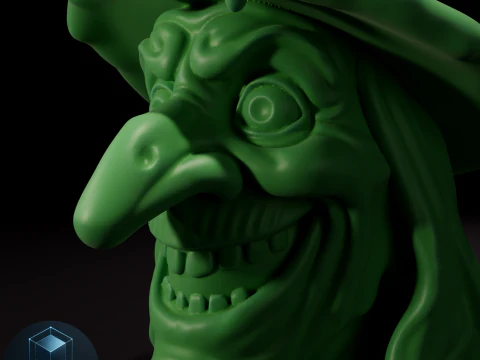 Modelo imprimible en 3D de bruja Modelo 3D