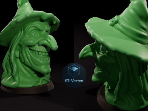 Modelo imprimible en 3D de bruja Modelo 3D
