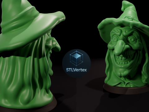 Witch 3D Printable Model 3D Model