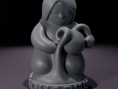 Chibi Aquarius Candles 3D Printable Model 3D 모델