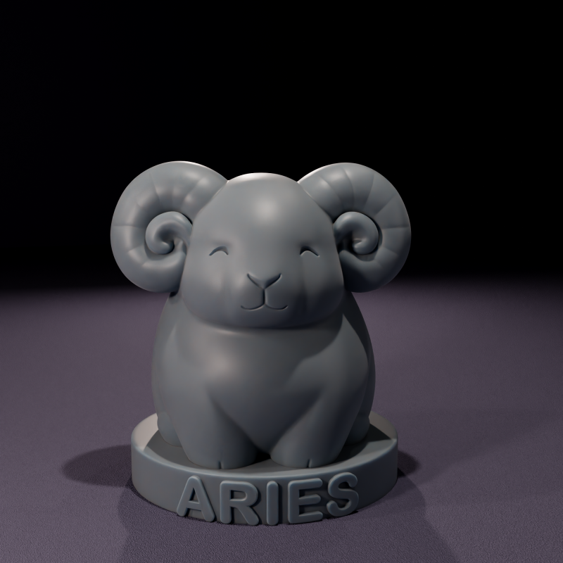 Chibi Aries Candles - Chibi Aries Candles 3D मॉडल .c4d .max .obj .3ds .fbx .stl .blend 